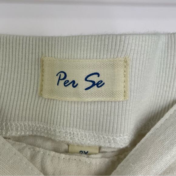 Per Se White Linen Viscose Blend Capri Pants Coastal Women's size 2X Beach - Picture 4 of 9